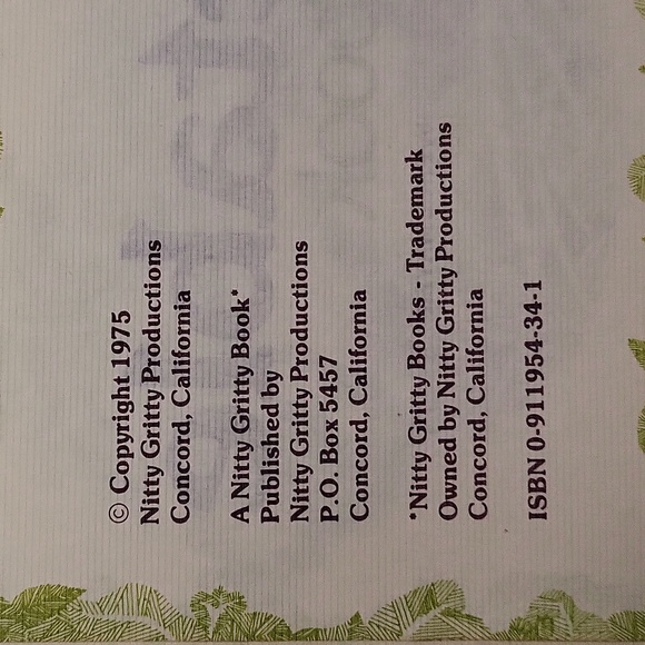 Vegetable Cookbook From Nitty Gritty Productions 1975 Paperback - Picture 6 of 10